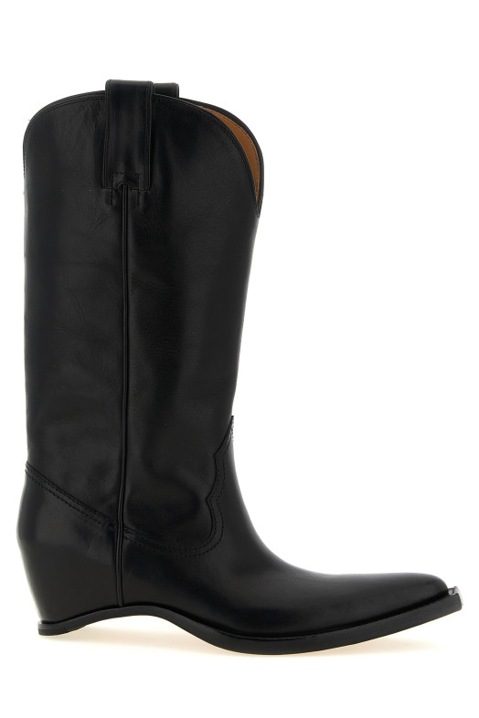 'Heel-Less' boots Black