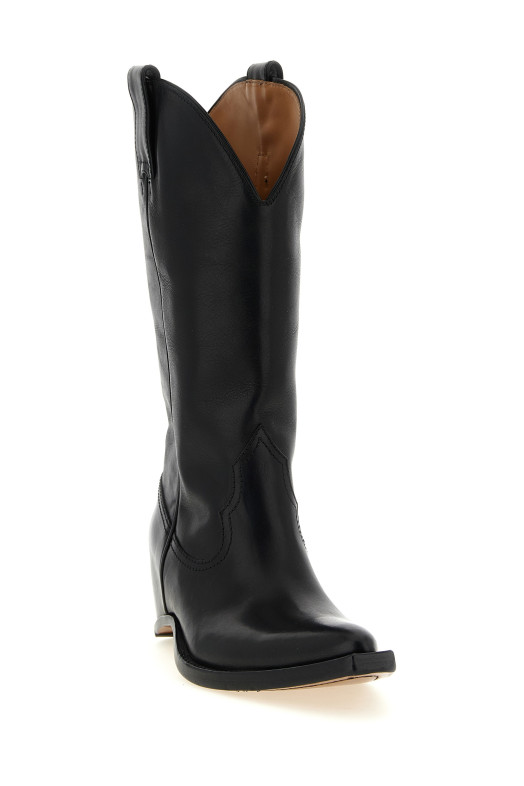 'Heel-Less' boots Black