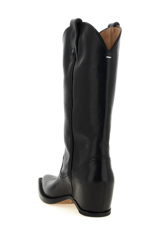'Heel-Less' boots Black