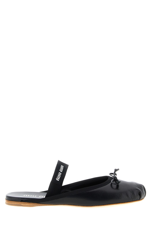 Sabot ballet flats Black
