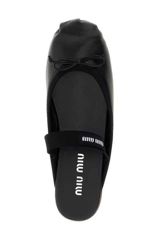 Sabot ballet flats Black