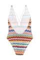 Zigzag one-piece swimsuit Multicolor