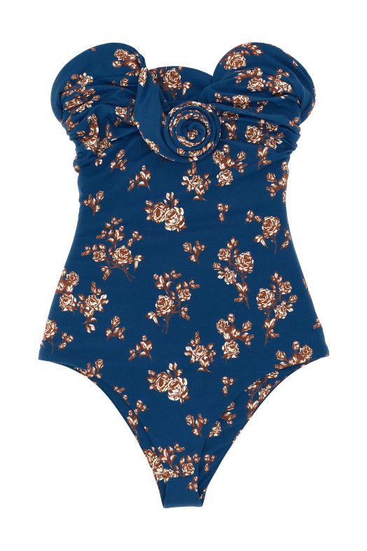 '05' one-piece swimsuit Blue