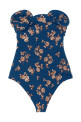 '05' one-piece swimsuit Blue