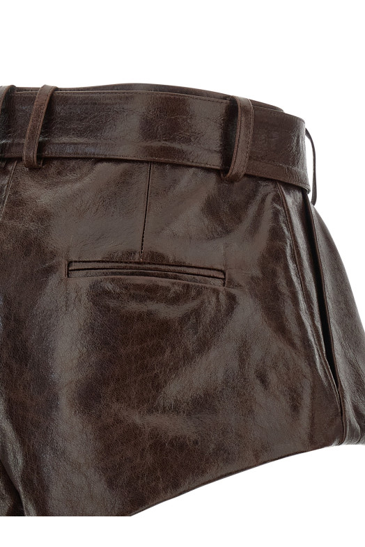 '22' shorts Brown