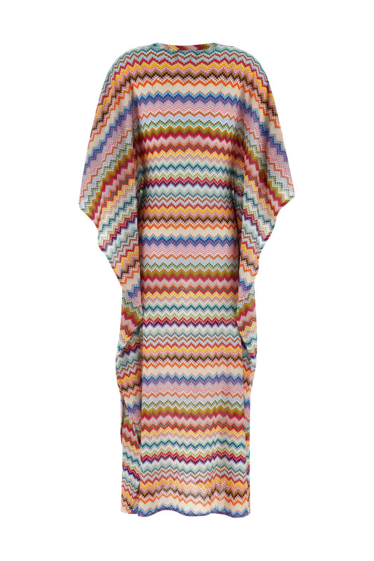 Zigzag knit dress Multicolor