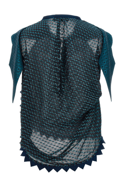 'Weathervane' top Blue