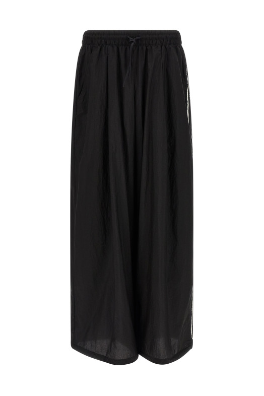 'Y-3 Raw Edge 3 Stripe Wide' joggers Black