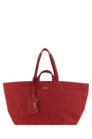 'Le Drummer Toile' large shopping bag Red