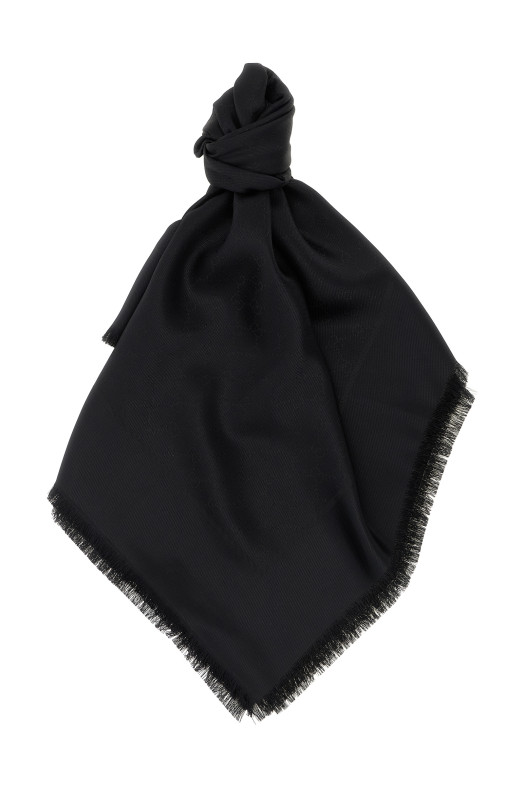 GG lamé shawl Black