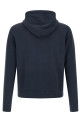 Loopback cotton hoodie Blue