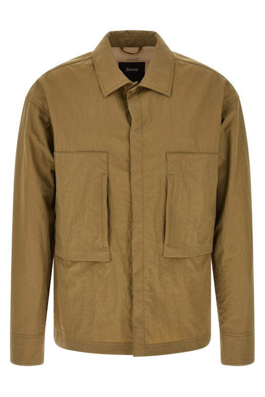 Shacket rippled effect Green