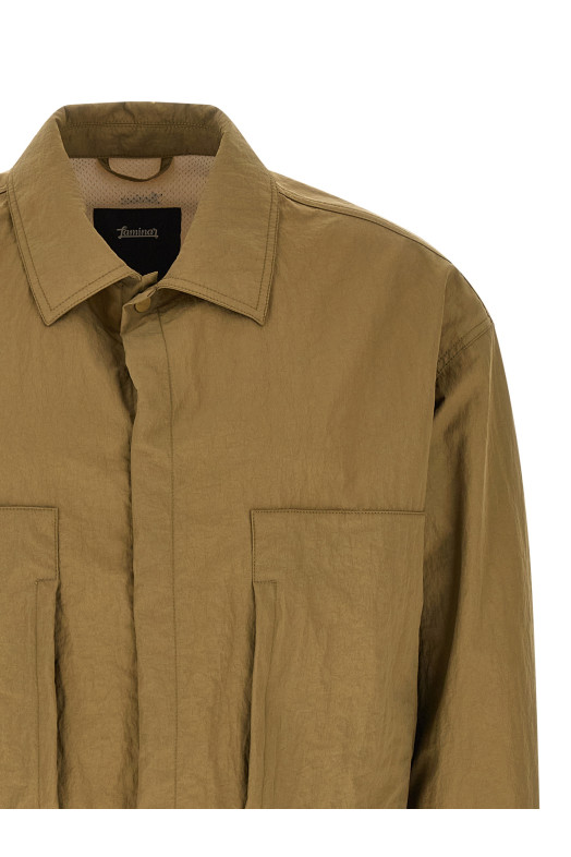 Shacket rippled effect Green