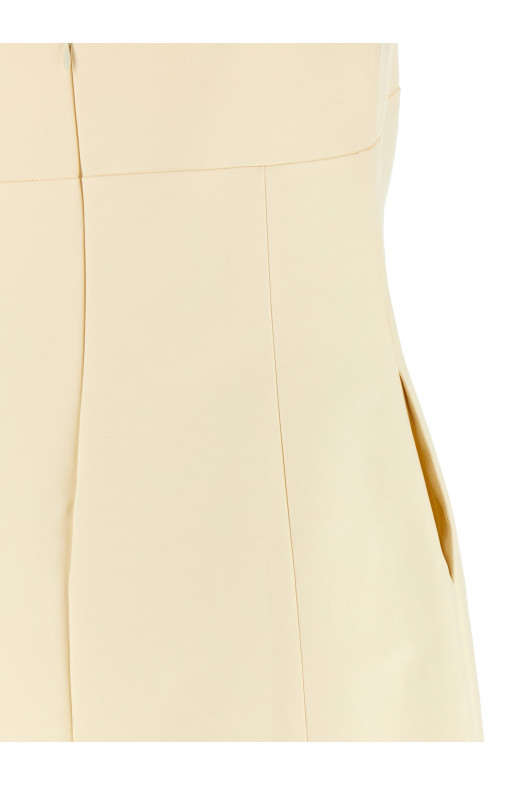 'Tailored' dress Beige