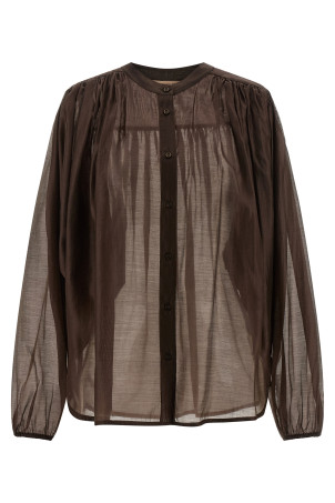Voile shirt Brown