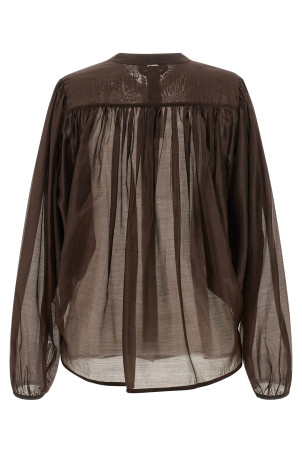 Voile shirt Brown