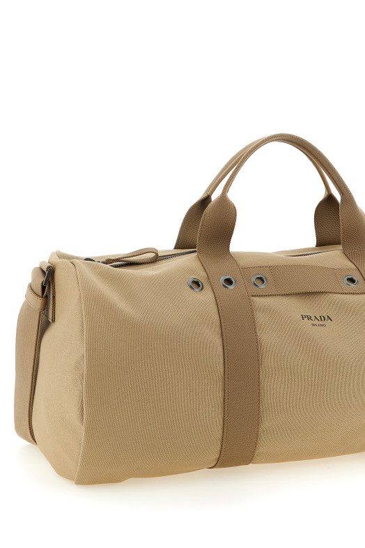 Canvas travel bag Beige