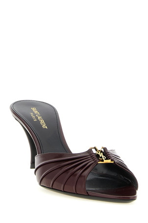 'Babylone' mules Bordeaux