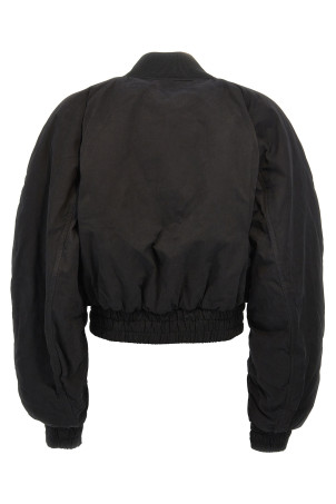 'Sierra' cropped bomber jacket Black