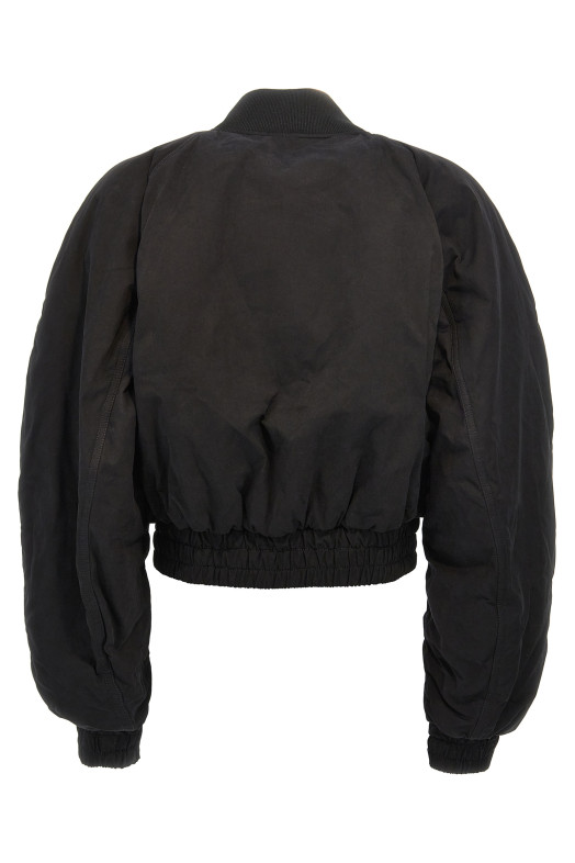 'Sierra' cropped bomber jacket Black