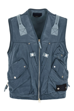 'G100016 David Light Indigo-Tc' vest Blue
