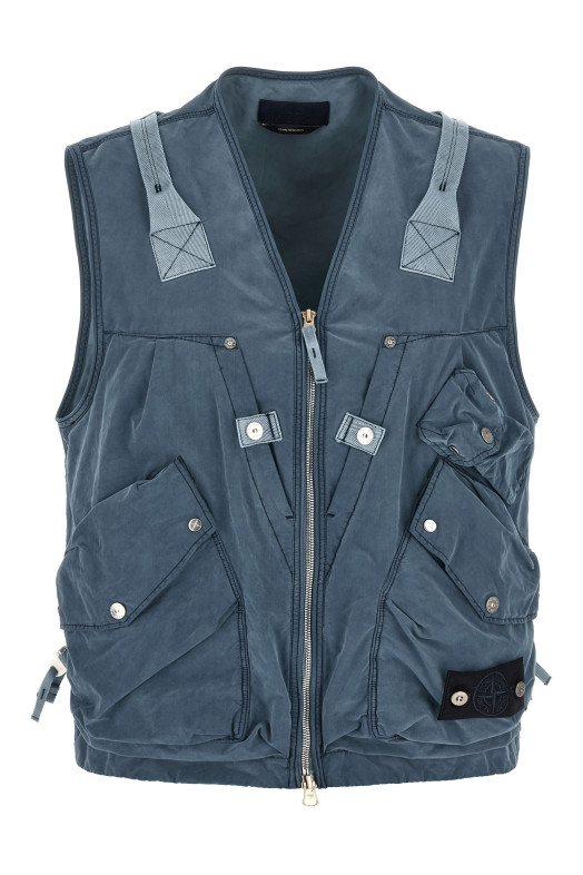 'G100016 David Light Indigo-Tc' vest Blue