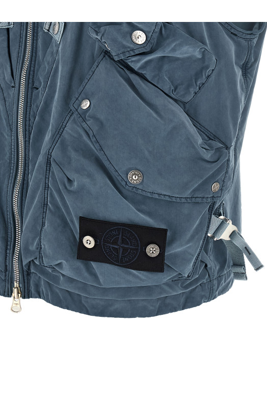 'G100016 David Light Indigo-Tc' vest Blue
