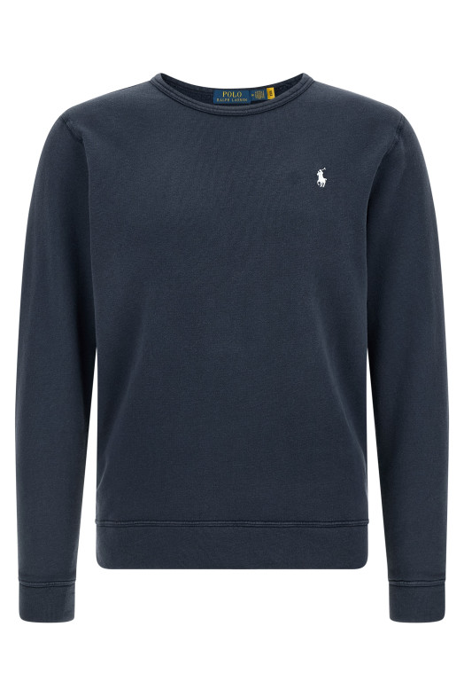 Loopback cotton sweatshirt Blue