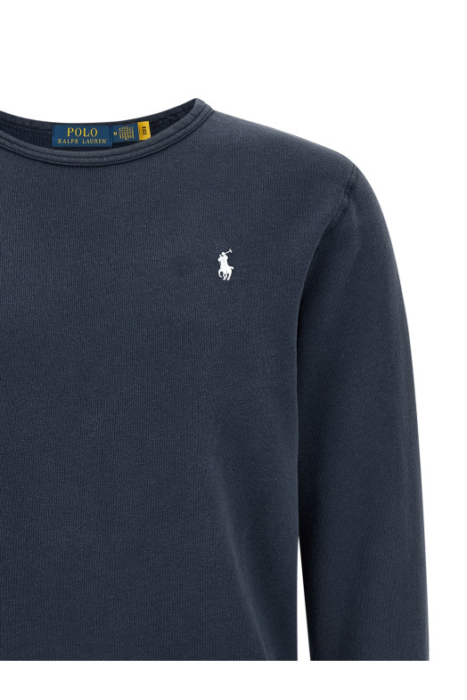 Loopback cotton sweatshirt Blue