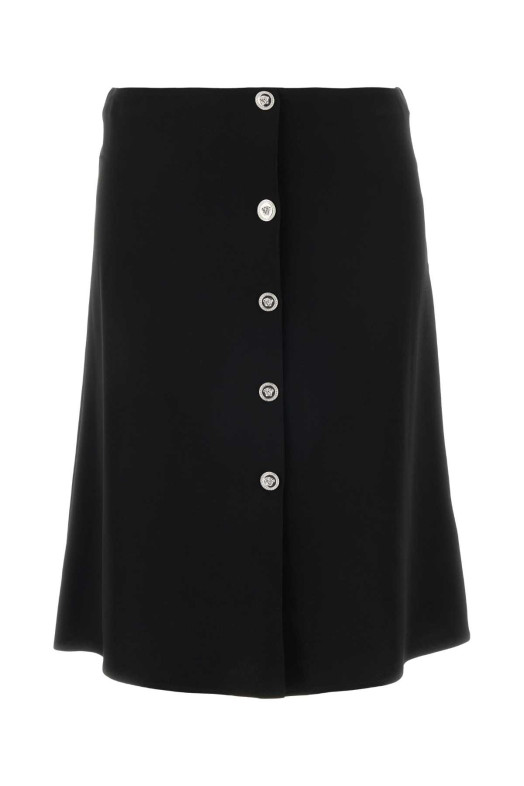 Black satin skirt VERSACE (10230311A10194)