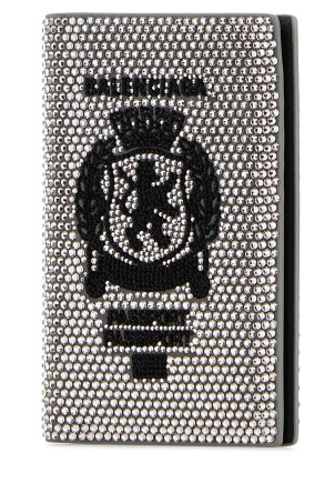 Embellished leather passport holder BALENCIAGA (7877422ACCR)