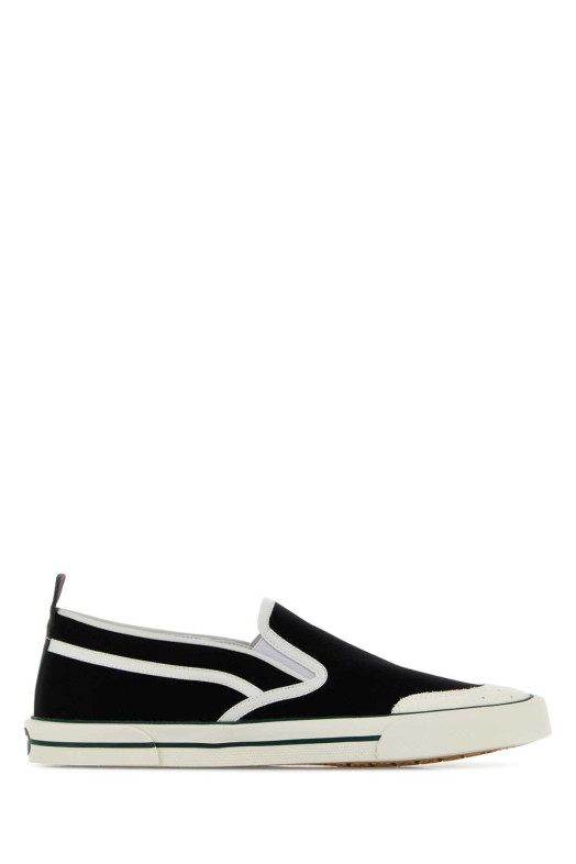 Black canvas slip ons GUCCI (854437FAFS5)