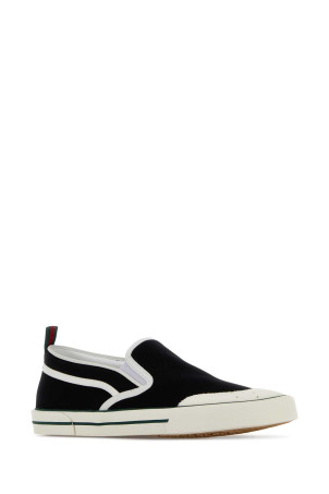 Black canvas slip ons GUCCI (854437FAFS5)