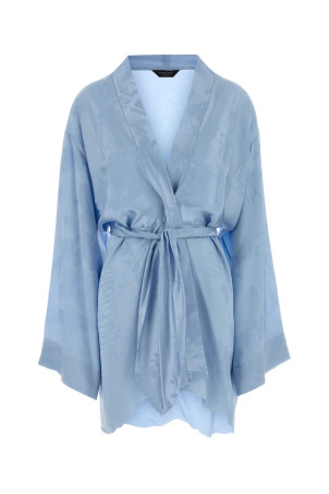 Light-blue silk mini dress BALENCIAGA (857327TTN10)
