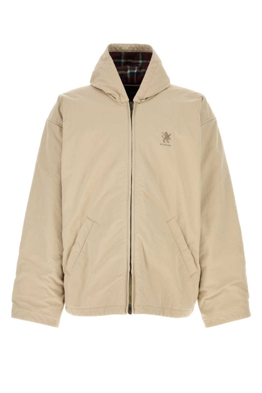 Sand cotton blend oversize padded jacket BALENCIAGA (865916TTP10)