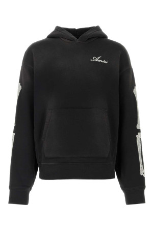 Black cotton oversize sweatshirt Black AMIRI (AMTOJR1031)