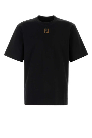 Black cotton t-shirt FENDI (FY0936AW0R)