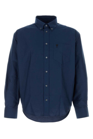Blue oxford oversize shirt AMI (HSH822CO0210)