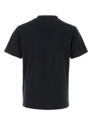 Midnight blue cotton t-shirt Black STONE ISLAND (L1S152100021S0F11)