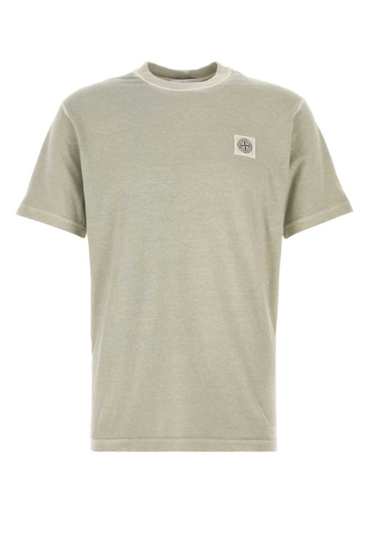 Dove grey cotton t-shirt STONE ISLAND (L1S152100026S0057)