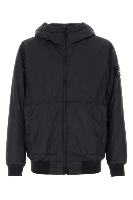 Midnight blue nylon jacket Black STONE ISLAND (L1S154100110S0A23)