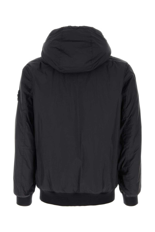 Midnight blue nylon jacket Black STONE ISLAND (L1S154100110S0A23)