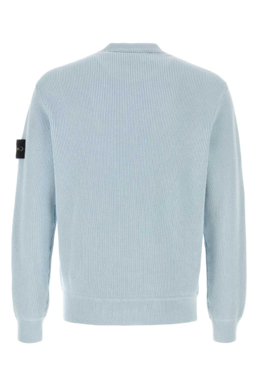 Light-blue cotton sweater Gray STONE ISLAND (L1S155100154S00D8)