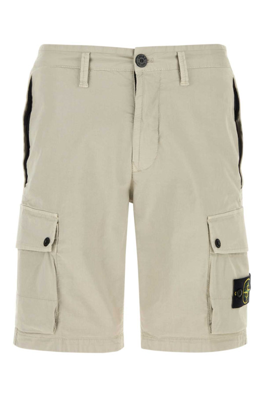 Sand stretch cotton bermuda shorts STONE ISLAND (L1S15L100019S0A10)