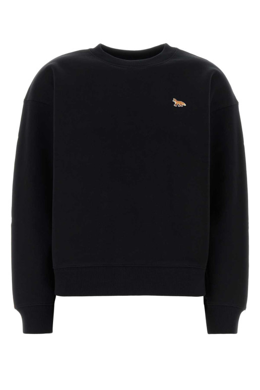 Black cotton sweatshirt MAISON KITSUNE (PW00307KM0341)