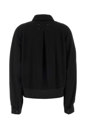 Black wool bomber jacket MAISON MARGIELA (S51AM0509M35062)