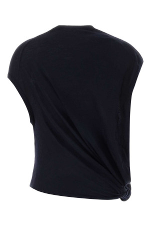 Midnight blue wool blend vest Black LOEWE (S540Y14KHC)