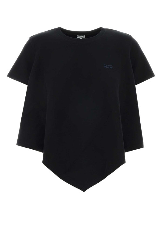 Black cotton blend t-shirt Black LOEWE (S540Y22X87)
