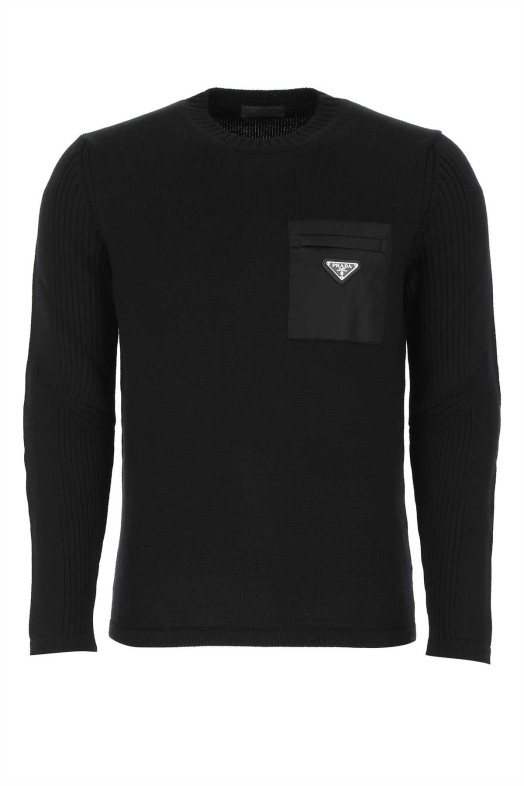 Black wool sweater Black PRADA (UMB049S2021W4X)