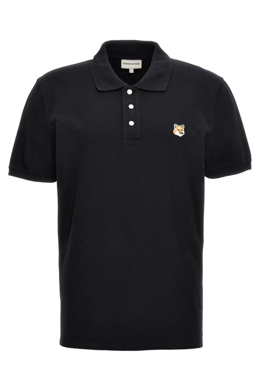 'Fox Head' polo shirt Black